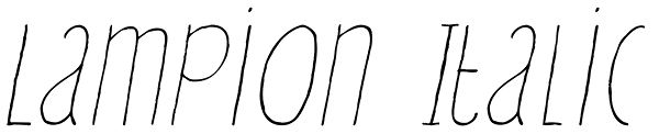 Lampion Italic Font