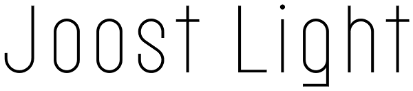 Joost Light Font