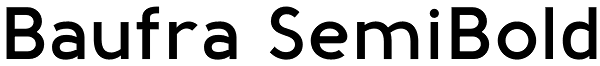 Baufra SemiBold Font