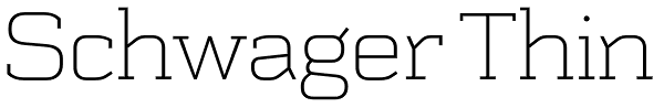 Schwager Thin Font