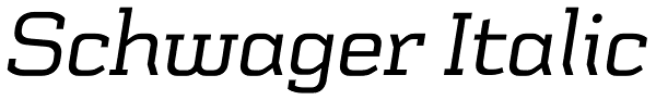 Schwager Italic Font