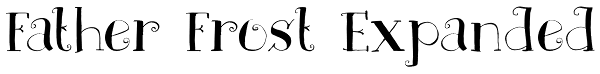 Father Frost Expanded Font