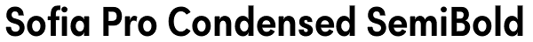 Sofia Pro Condensed SemiBold Font
