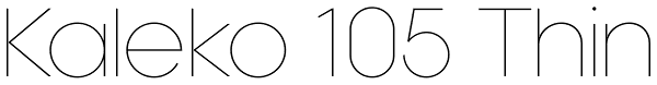 Kaleko 105 Thin Font