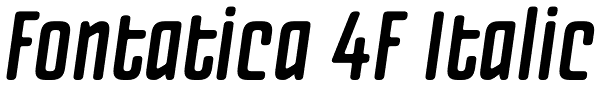 Fontatica 4F Italic Font