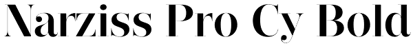 Narziss Pro Cy Bold Font