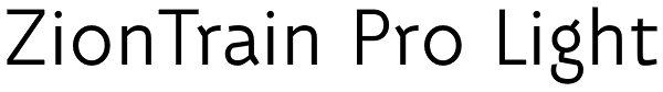 ZionTrain Pro Light Font