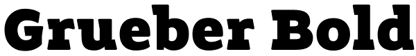 Grueber Bold Font