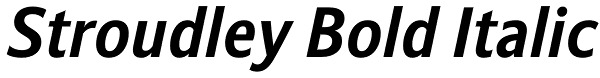 Stroudley Bold Italic Font