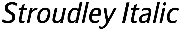 Stroudley Italic Font