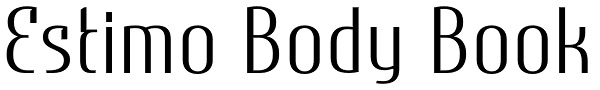 Estimo Body Book Font