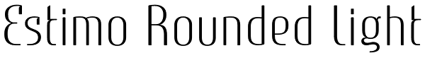 Estimo Rounded Light Font