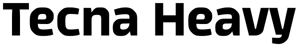 Tecna Heavy Font