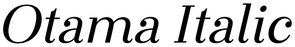 Otama Italic Font