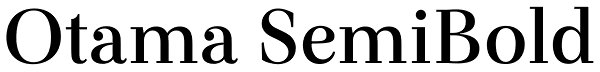 Otama SemiBold Font