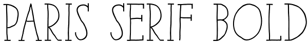 Paris Serif Bold Font