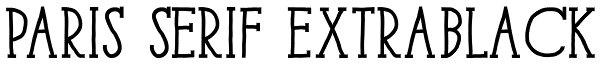 Paris Serif ExtraBlack Font