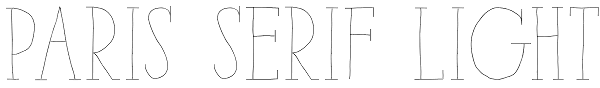 Paris Serif Light Font
