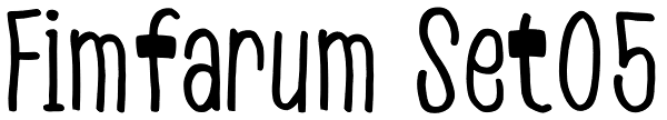 Fimfarum Set05 Font