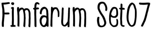 Fimfarum Set07 Font