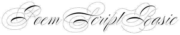 Poem Script Basic Font