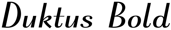 Duktus Bold Font