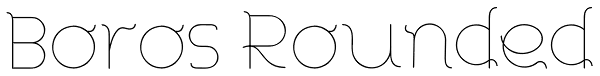 Boros Rounded Font