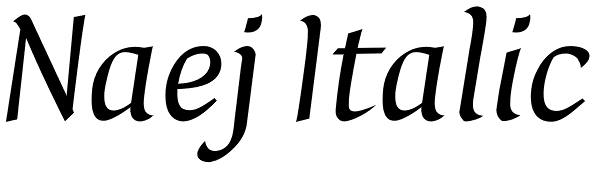 Naej Italic Font