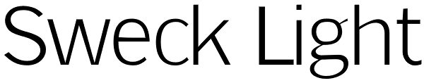 Sweck Light Font