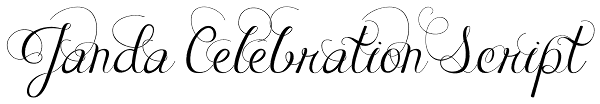 Janda Celebration Script Font