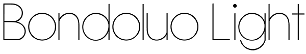 Bondoluo Light Font