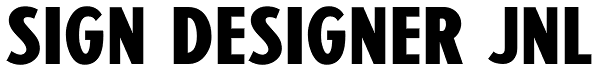 Sign Designer JNL Font