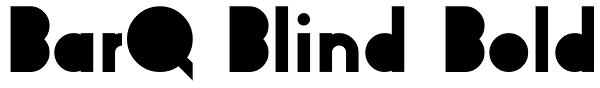 BarQ Blind Bold Font