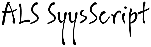 ALS SyysScript Font