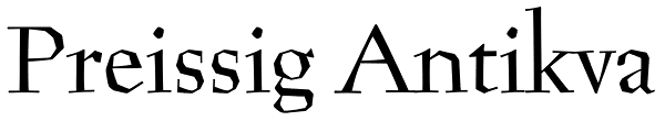 Preissig Antikva Font