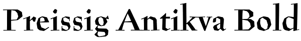 Preissig Antikva Bold Font