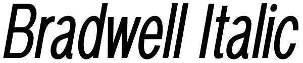 Bradwell Italic Font