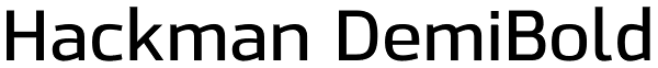 Hackman DemiBold Font