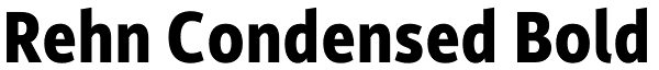 Rehn Condensed Bold Font