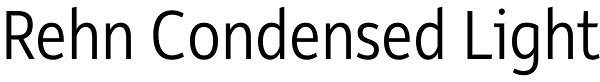 Rehn Condensed Light Font