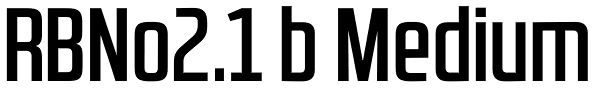 RBNo2.1 b Medium Font