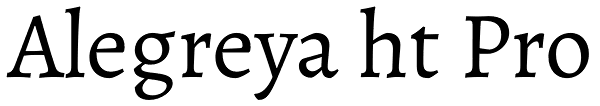 Alegreya ht Pro Font