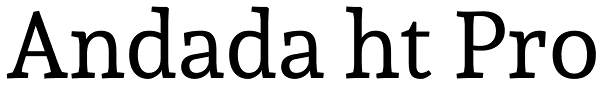 Andada ht Pro Font