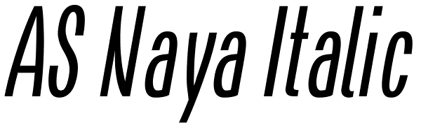 AS Naya Italic Font