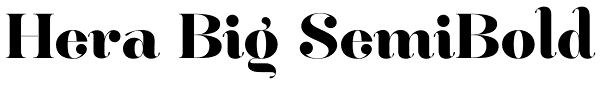 Hera Big SemiBold Font