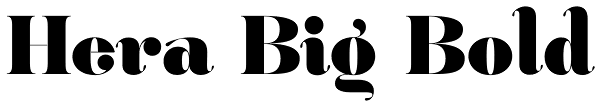 Hera Big Bold Font