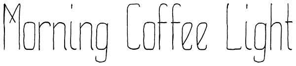 Morning Coffee Light Font