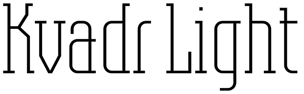 Kvadr Light Font