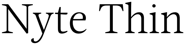 Nyte Thin Font
