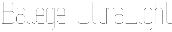 Ballege UltraLight Font